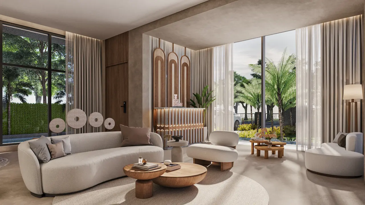 Spacious living room